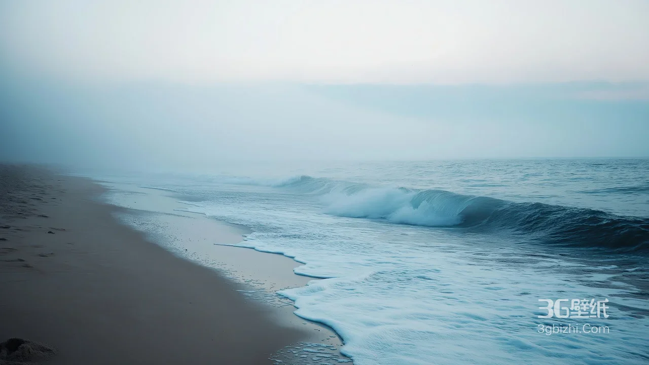 海滩海浪沙滩·治愈清新风 小众海滩电脑壁纸参考1