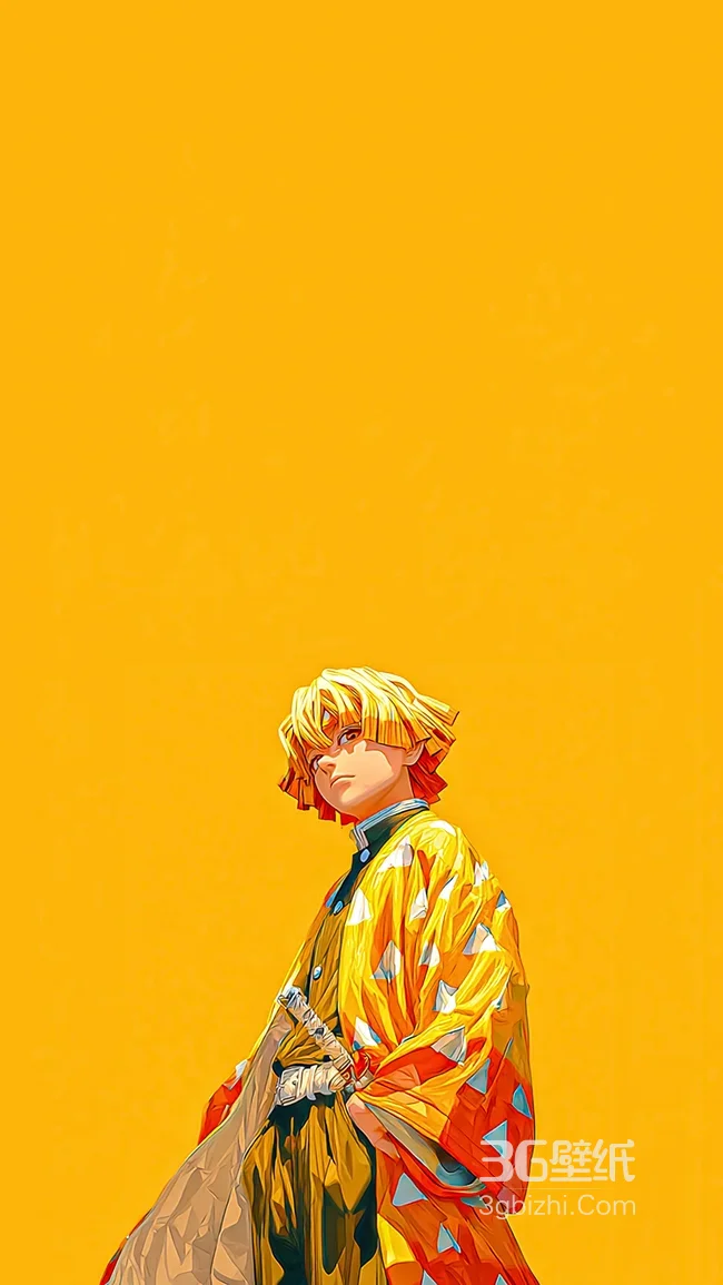 我妻善逸·黄色羽织 鬼灭之刃二次元动漫热门角色壁纸1