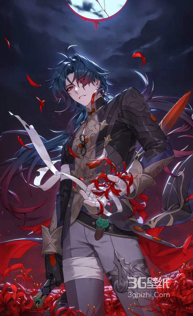 刃·血月彼岸花 暗黑国风（崩坏：星穹铁道）手机壁纸1