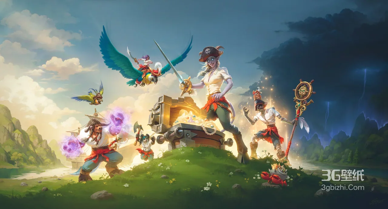 海盗冒险团夺宝·奇幻卡通游戏风 高人气壁纸1