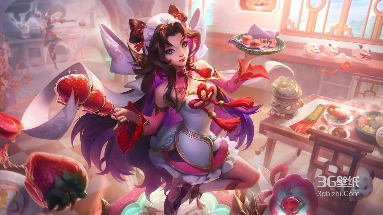 英雄联盟 萨勒芬妮·新春厨娘 国风唯美美食 热门游戏壁纸1