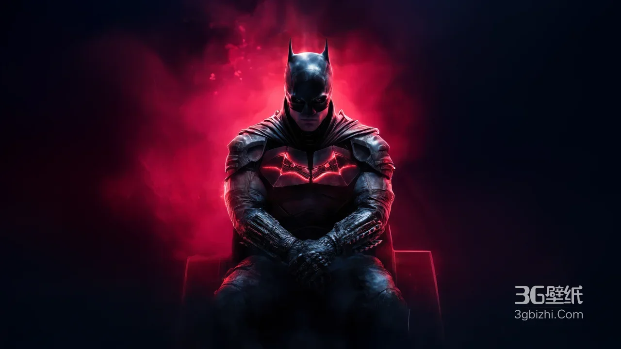 蝙蝠侠·装甲红蝠标（暗黑游戏风）高热度电脑壁纸1