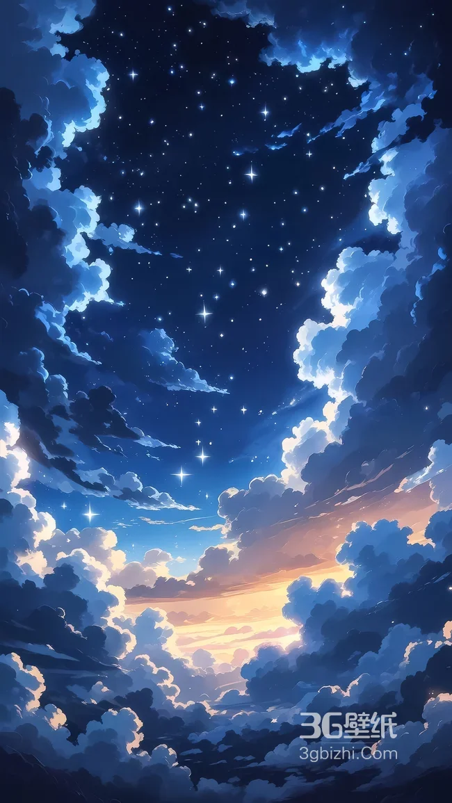 星空云海·二次元唯美梦幻风 氛围感星河云海手机壁纸1