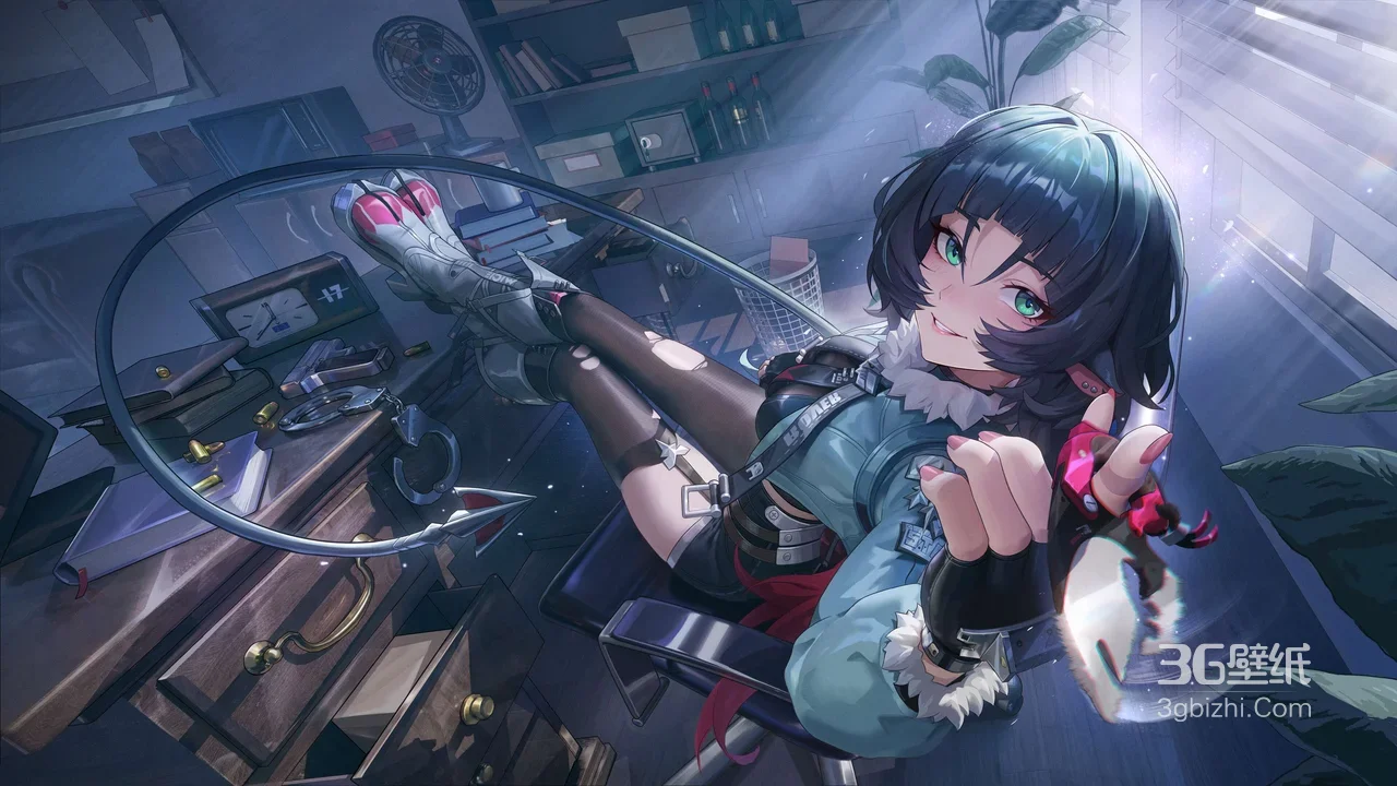 夏音·飞钩武器 办公室场景·二次元国漫（无期迷途）高人气游戏角色壁纸1