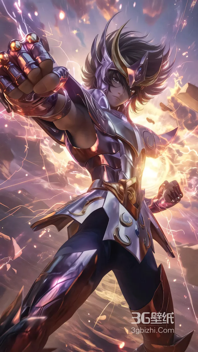 星矢·圣衣觉醒 写实二次元风 圣斗士星矢热血战斗 超燃手机壁纸1