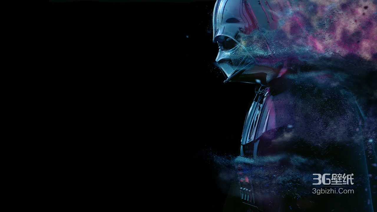 达斯·维达·星云消散 暗黑科幻风 星球大战高画质电脑壁纸1