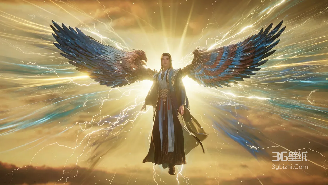 韩立·风雷翅雷霆降临 国风玄幻影视场景 宽屏车机壁纸1