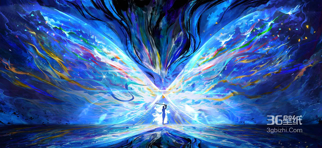 沧元图·炫彩光翼 奇幻风宽屏电脑壁纸1