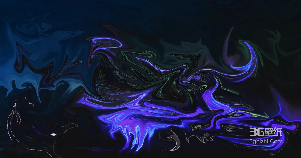 霓虹流体光效·暗黑赛博风 宽屏车机艺术壁纸1