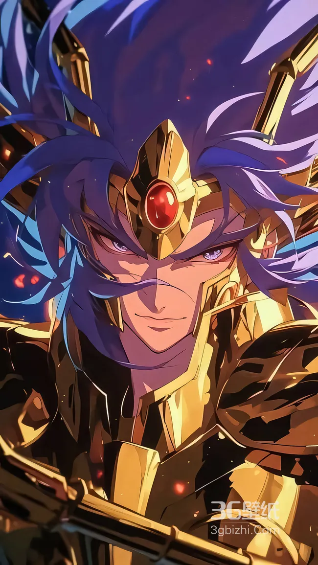 双子座撒加·黄金圣衣 二次元热血 圣斗士星矢壁纸1