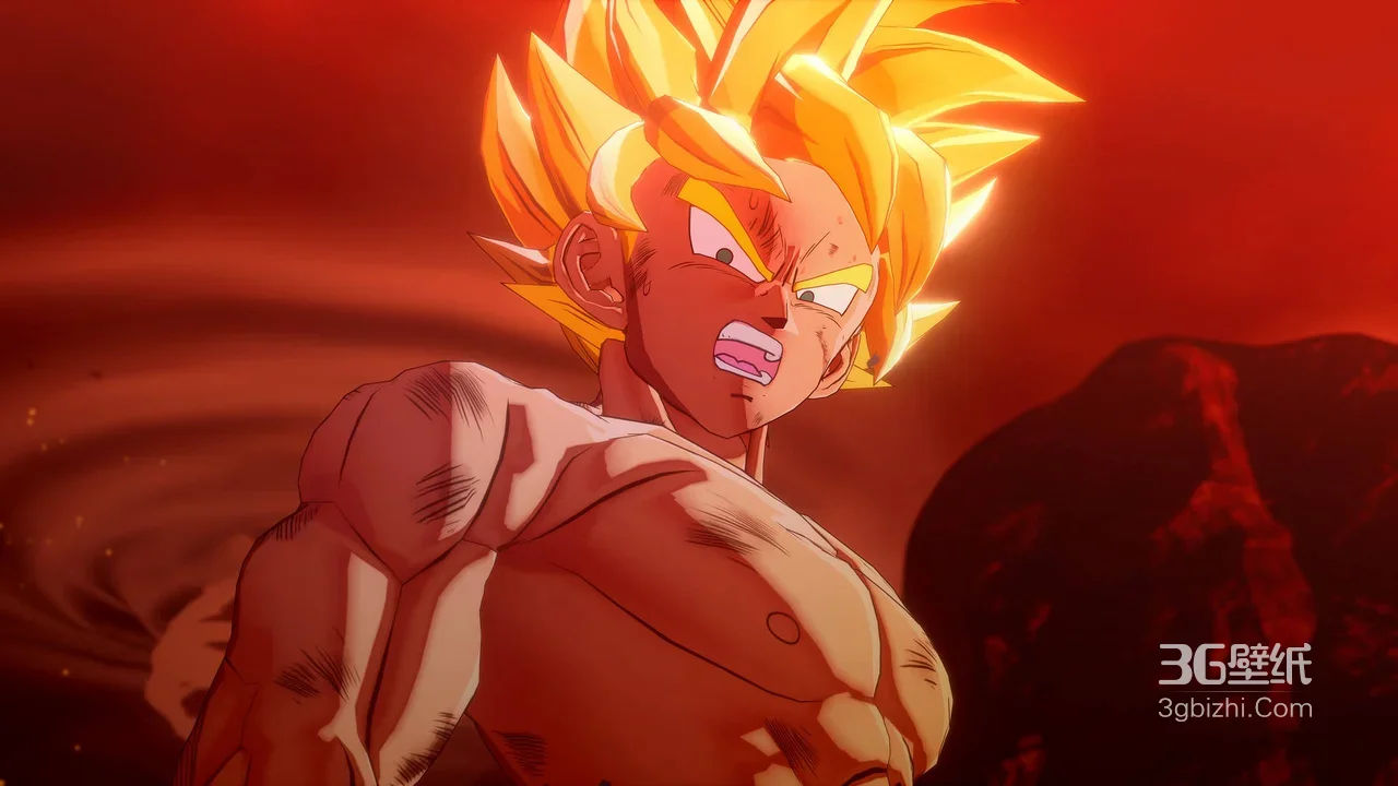 孙悟空·超级赛亚人形态 龙珠热血战斗风 超燃电脑壁纸1
