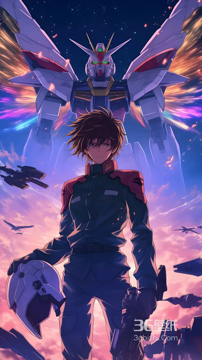 基拉·大和·坚毅持枪 机动战士高达SEED 二次元唯美热血机甲壁纸1