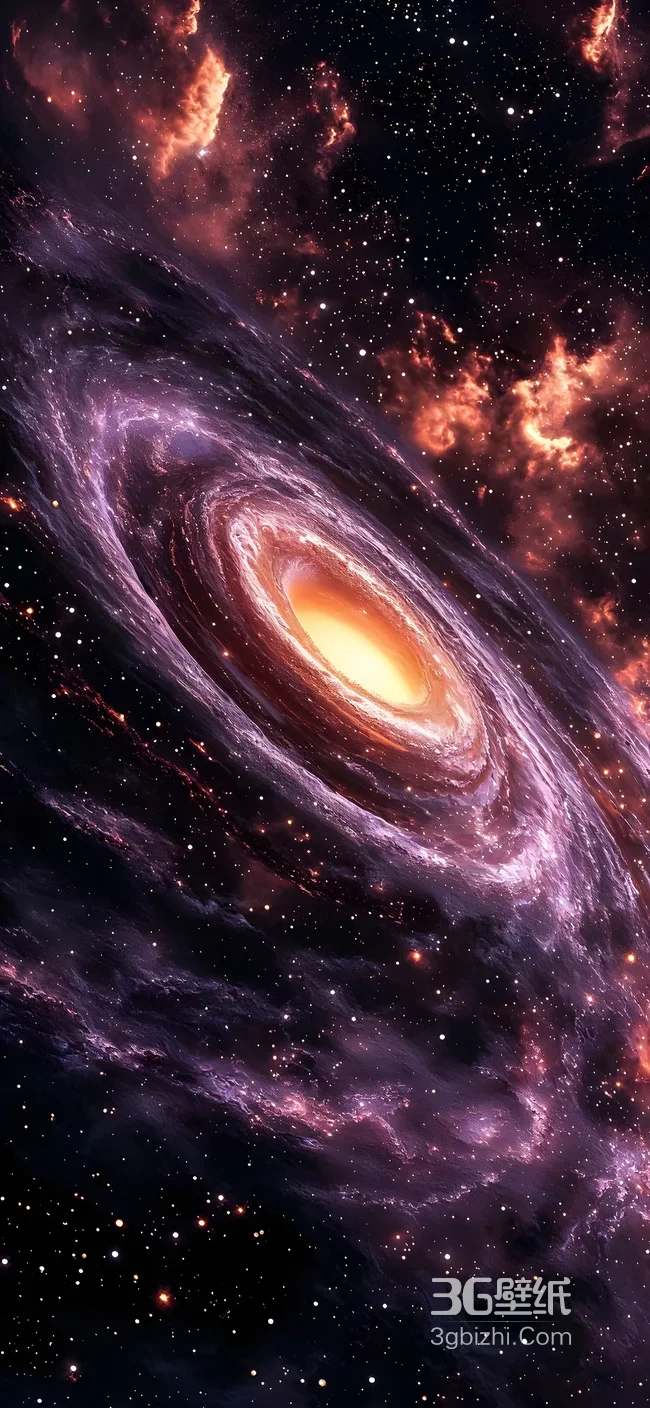 梦幻科幻星系漩涡 超高清星空手机壁纸1