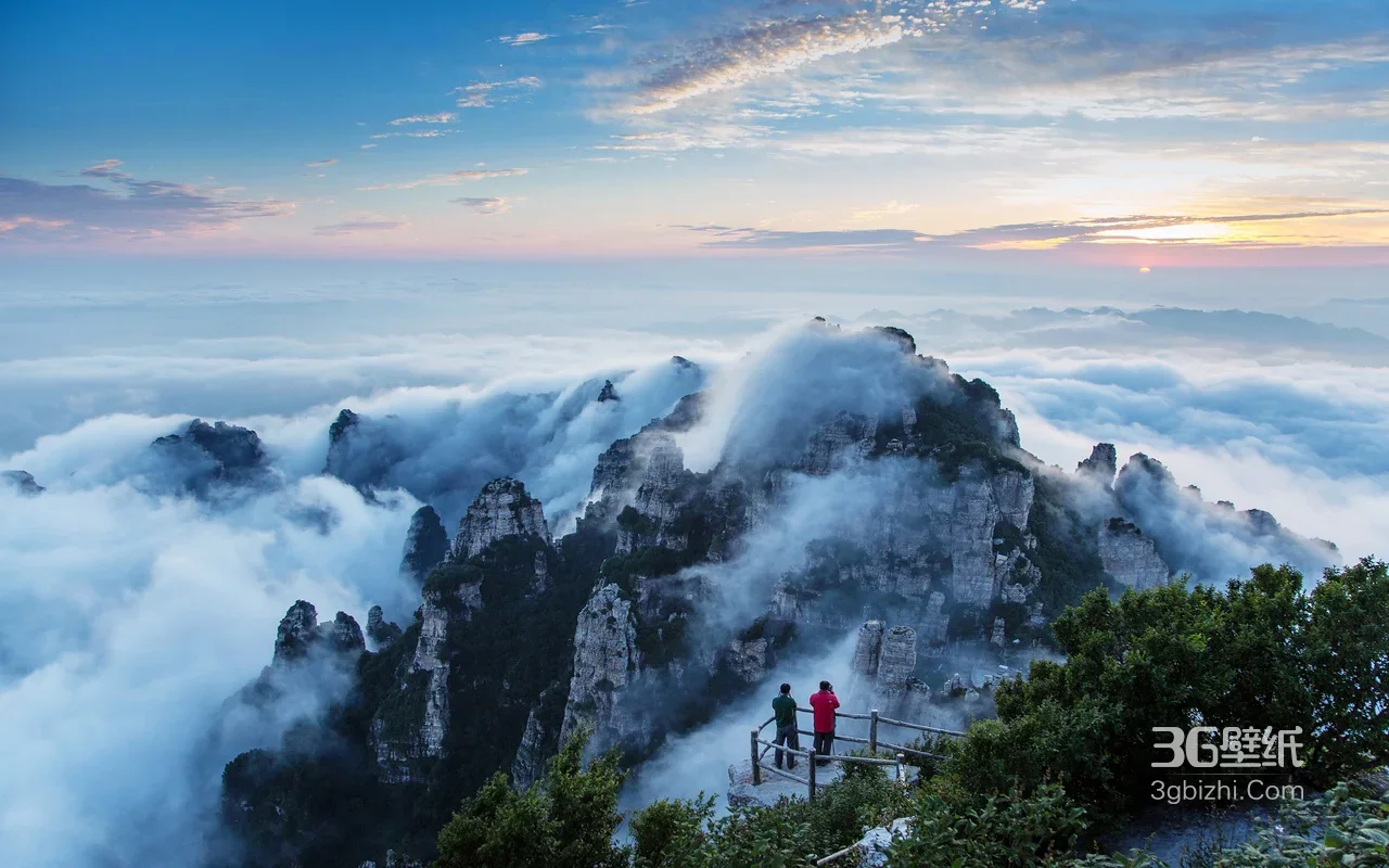 云海奇峰观景·唯美写实自然风景·超仙桌面背景1