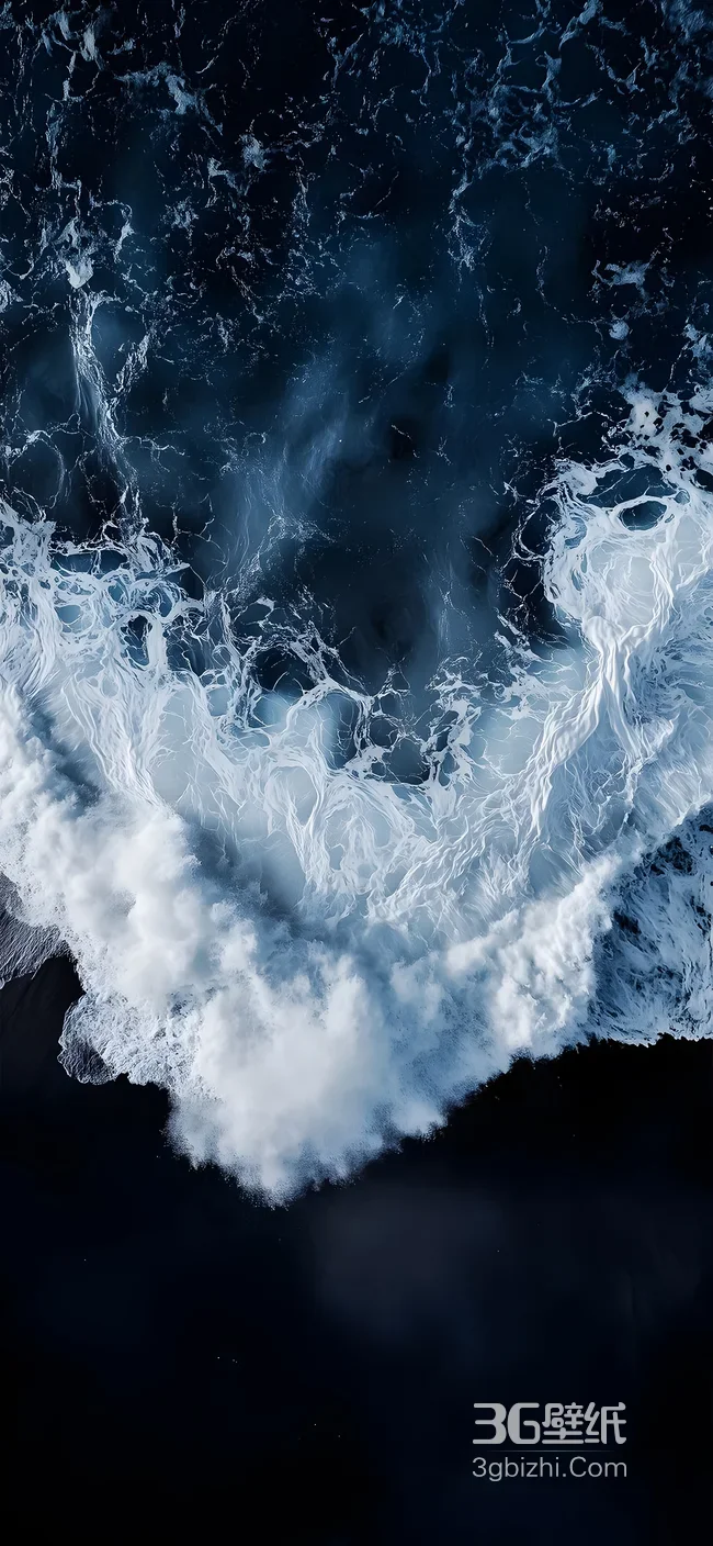 海浪奔涌·深邃写实 高质感海洋浪花壁纸1