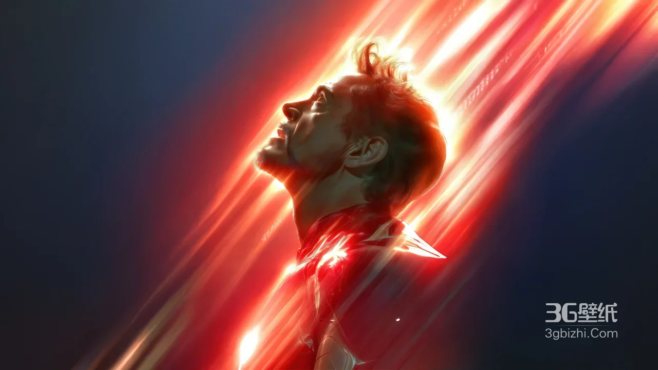 托尼·斯塔克·战甲流光 漫威影视写实风 超燃宽屏电脑壁纸1