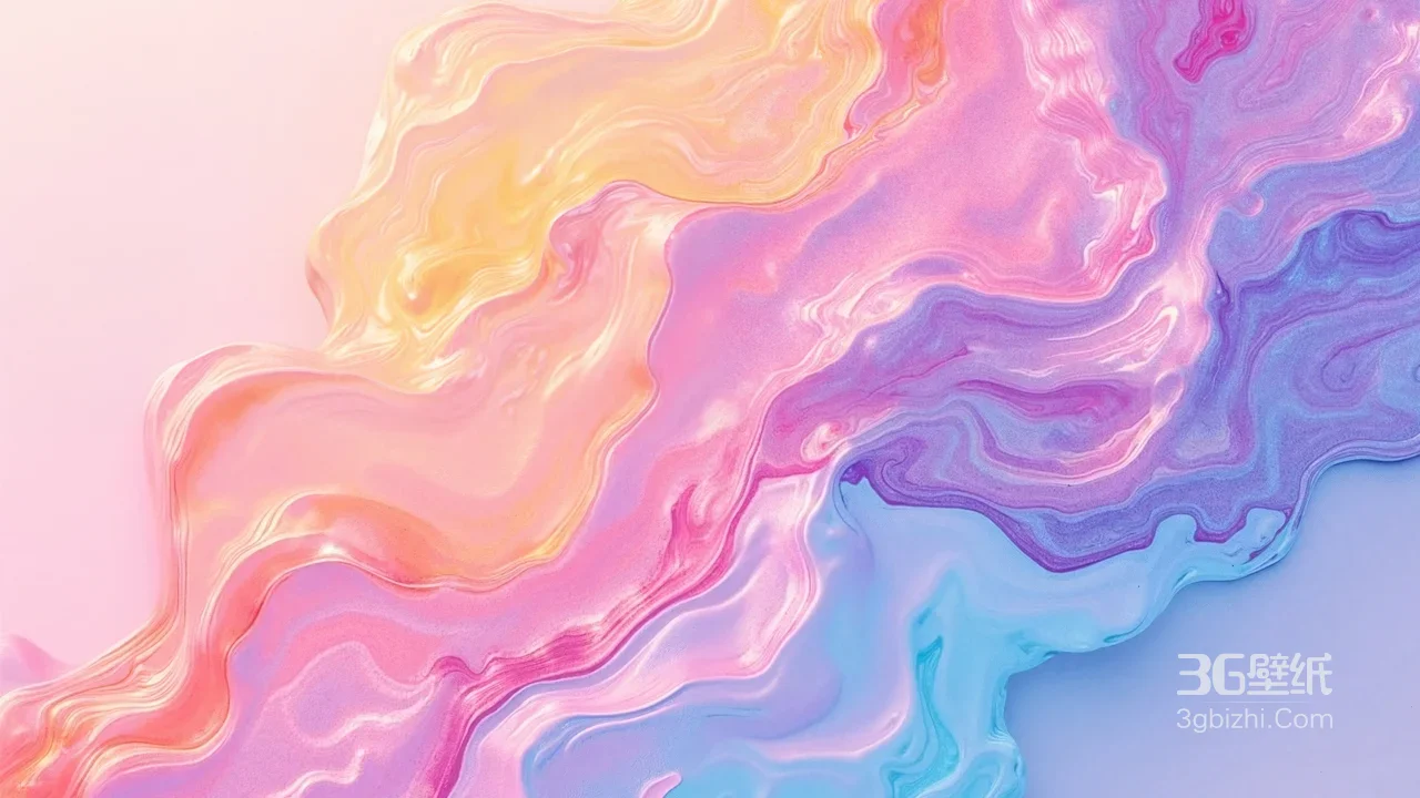 梦幻流体渐变色彩·唯美治愈电脑壁纸1