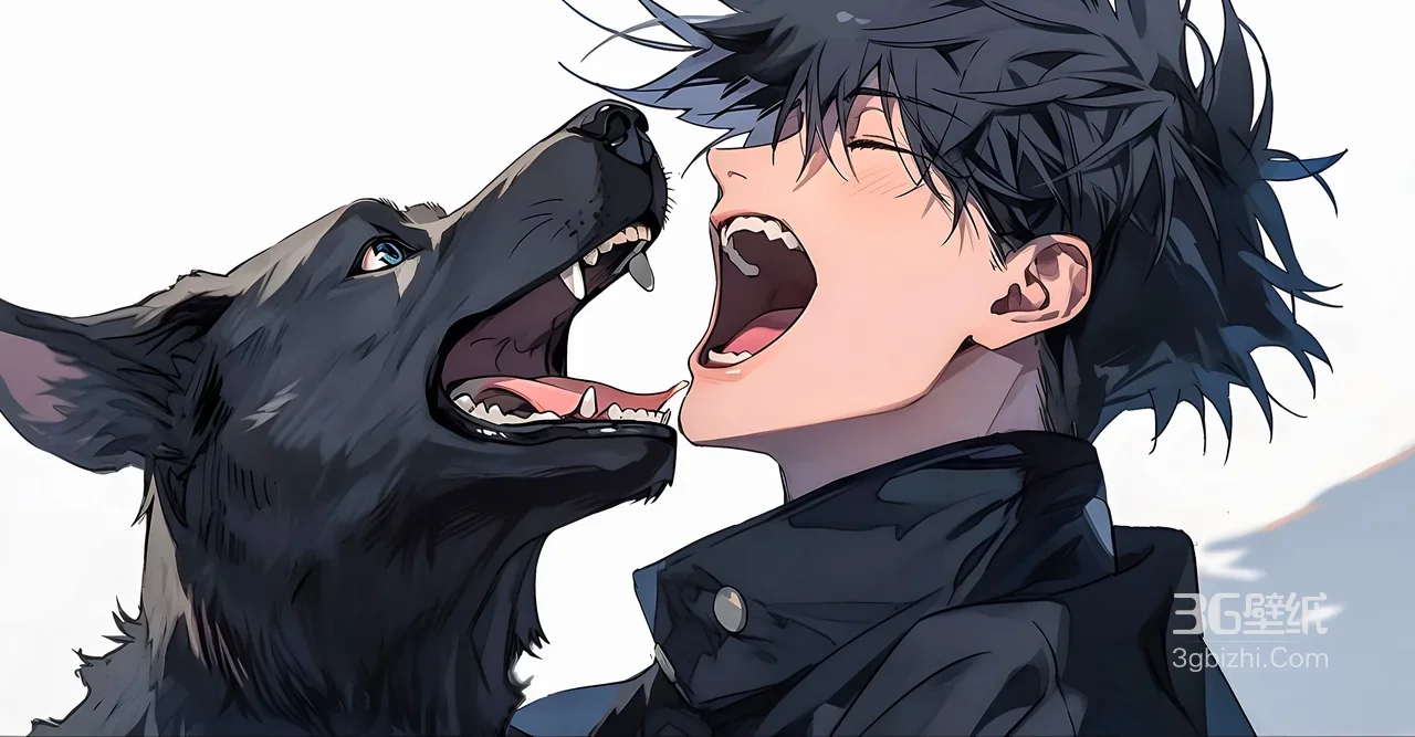 伏黑惠·二次元宽屏车机壁纸 咒术回战治愈系电脑壁纸1