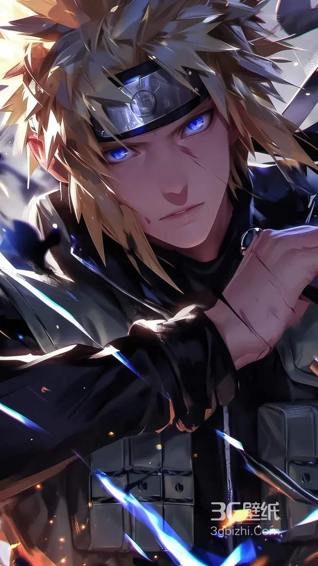 波风水门·蓝瞳利刃 炫酷写实风 火影忍者动漫高燃壁纸（战斗向）1