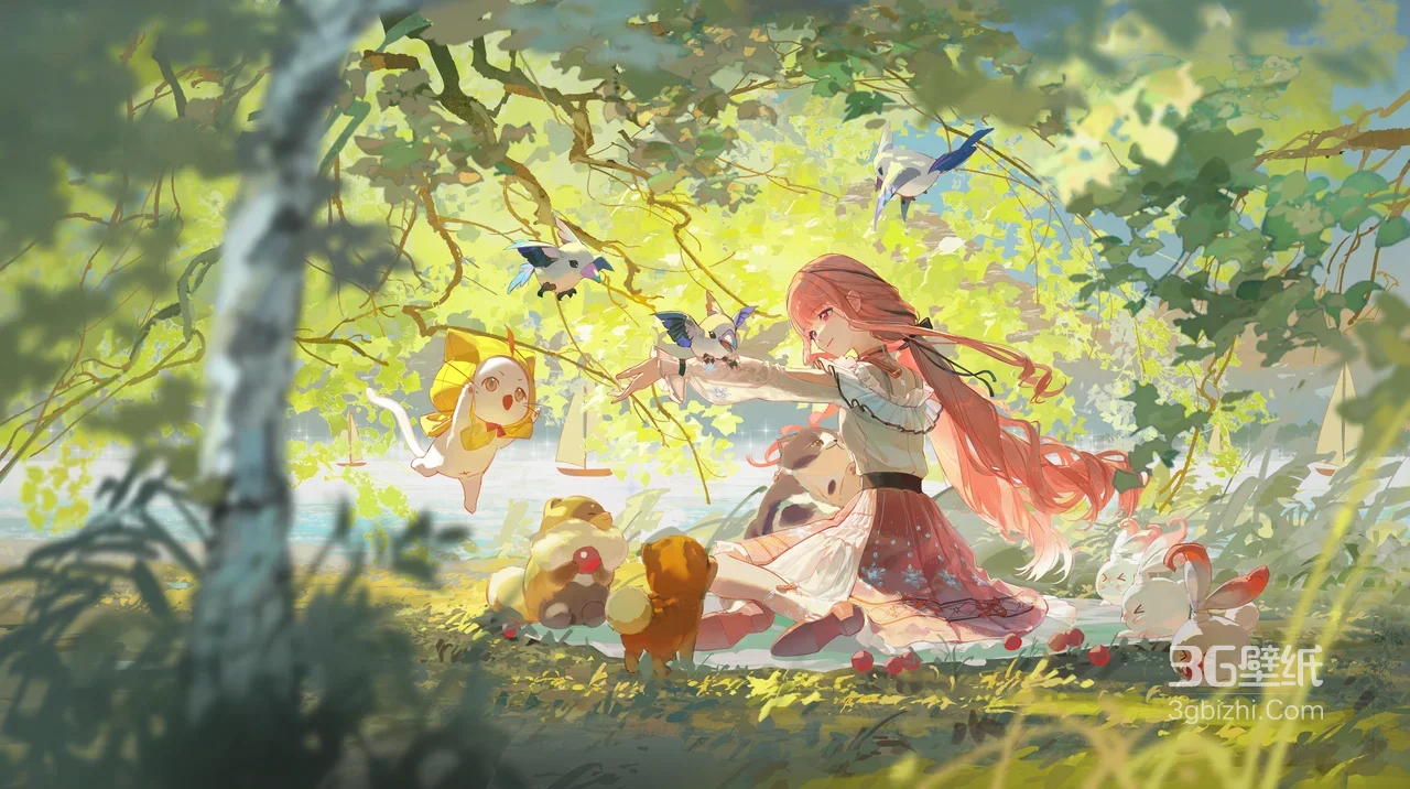 暖暖·萌宠环绕 唯美二次元治愈风（闪耀暖暖电脑壁纸）1