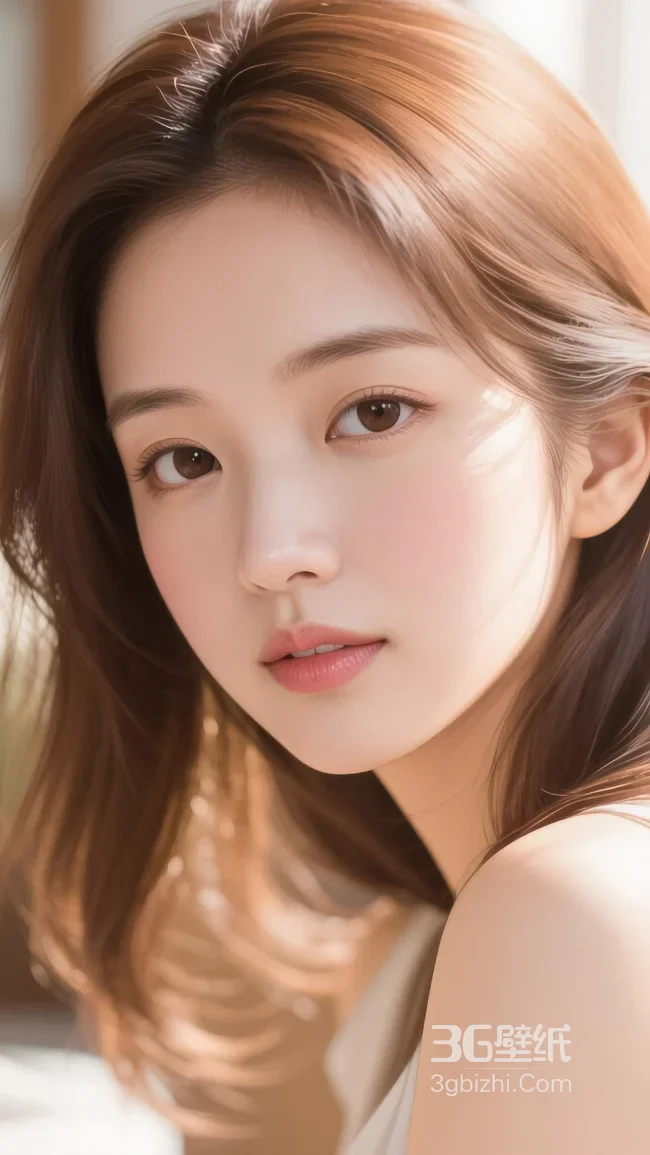 长发女生·唯美写实风 清新柔和高质感手机壁纸1