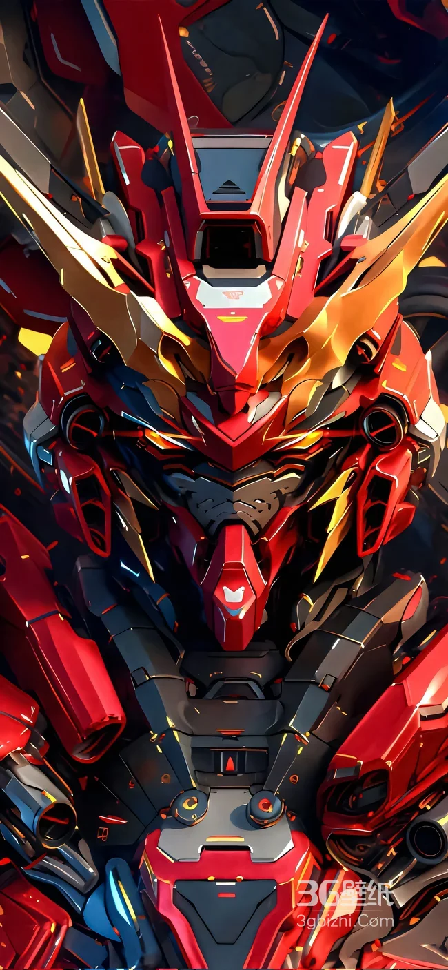 红色机甲·赛博朋克风 科幻硬核超燃壁纸1