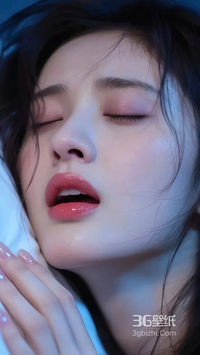 闭眼轻眠·唯美写实风美女 高热度手机壁纸精选1