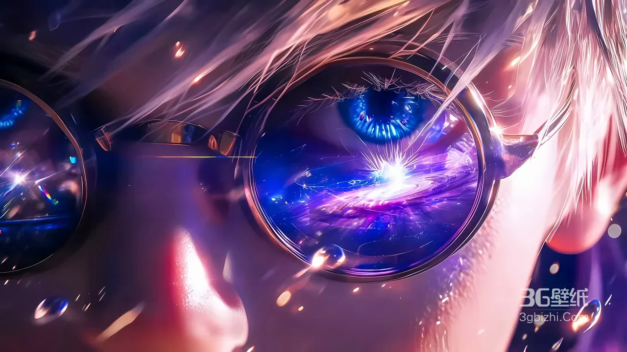 神秘帅哥·眼镜映宇宙 科幻唯美风 宽屏电脑壁纸1