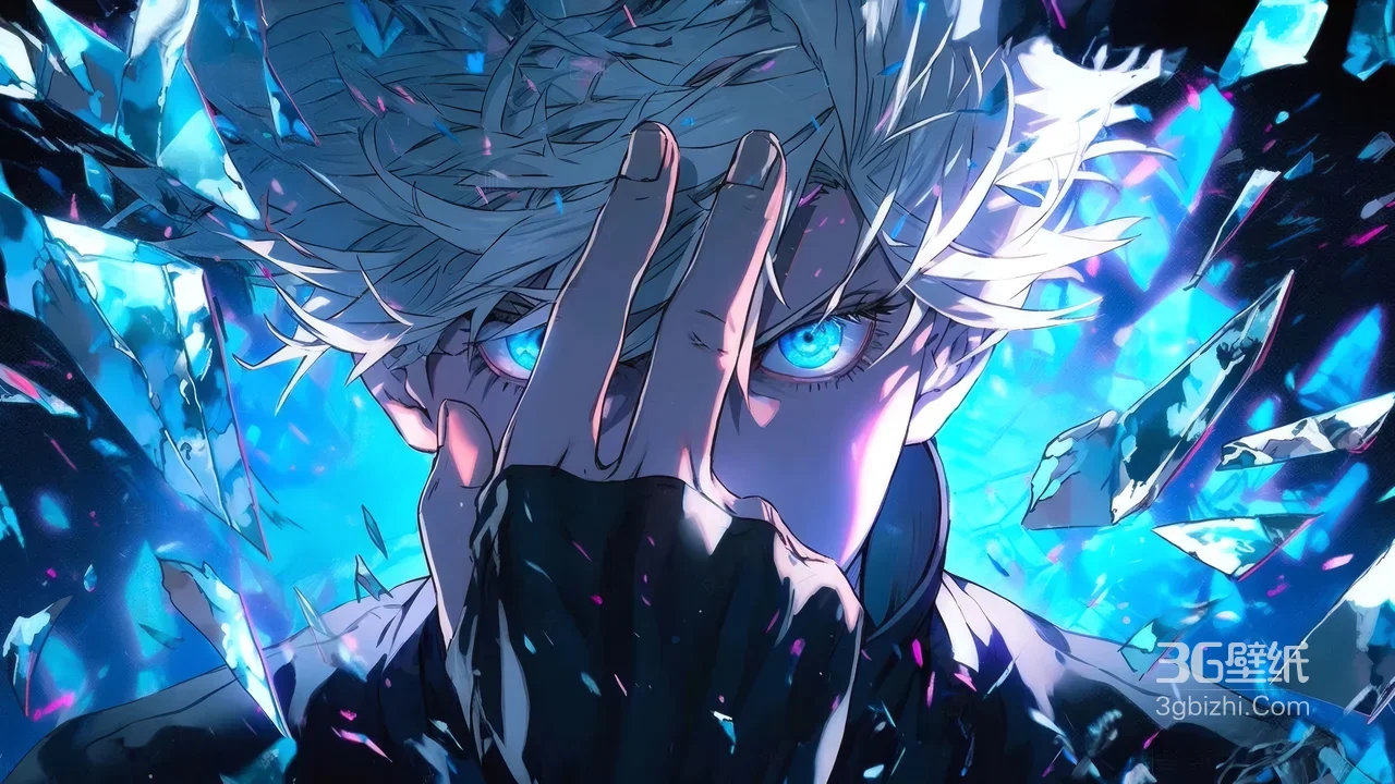 五条悟·六眼觉醒 炫酷二次元《咒术回战》电脑壁纸1