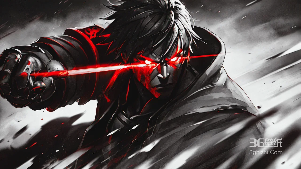 暗黑战士·红眼激光 暗黑二次元超燃宽屏电脑壁纸1