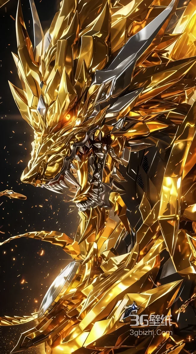 科幻机甲机械金龙 热血震撼高人气龙系壁纸1