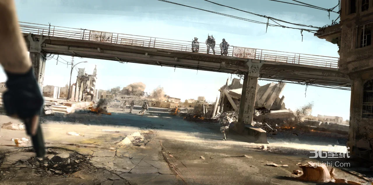 战争废墟战场士兵·写实风军事游戏宽屏电脑壁纸1