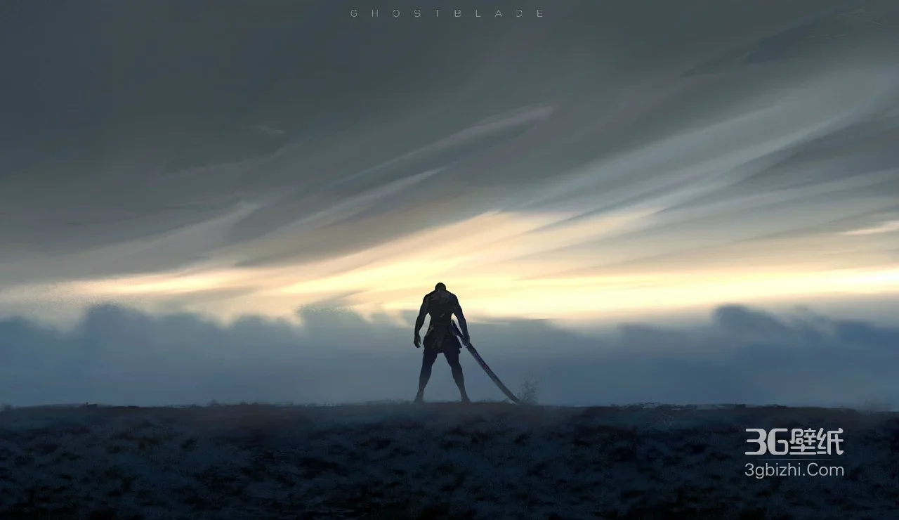 鬼刀·持巨刃 暗黑国风国漫《鬼刀》高质感桌面背景1