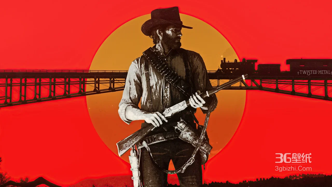 亚瑟·摩根·荒野牛仔 复古西部风《荒野大镖客2》宽屏壁纸1