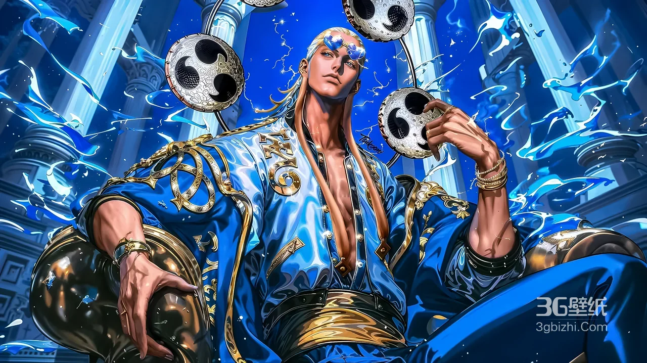 艾尼路·雷神威仪 华丽二次元海贼王电脑壁纸（宽屏车机）1