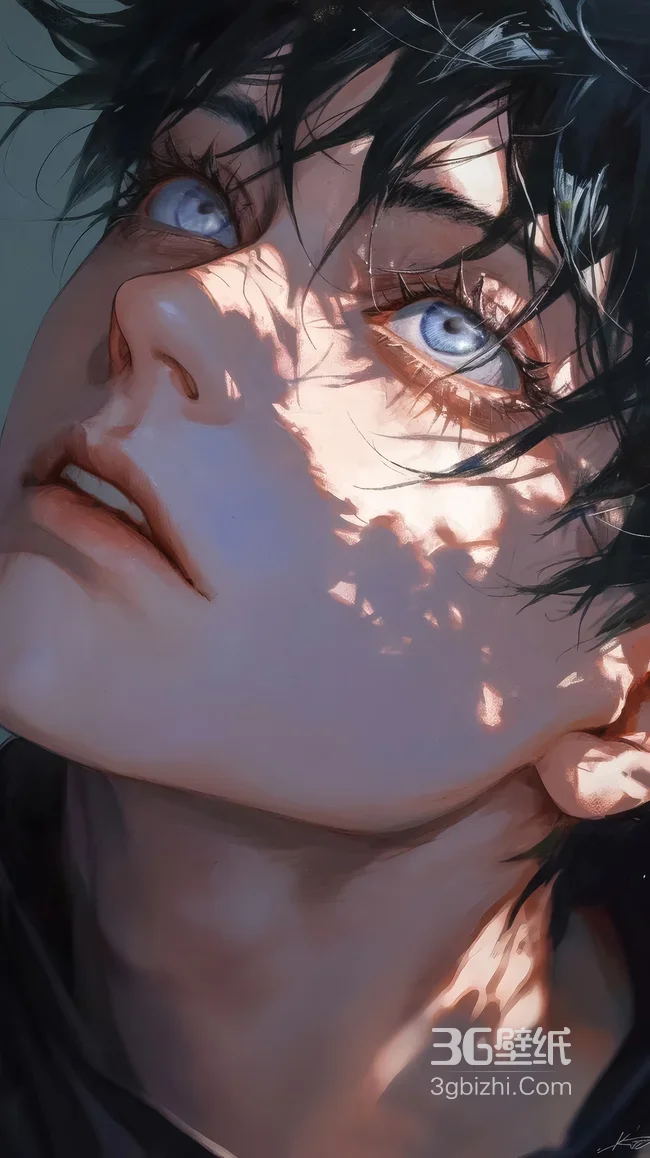 写实光影帅哥·细腻笔触原创插画 高质感手机壁纸推荐1