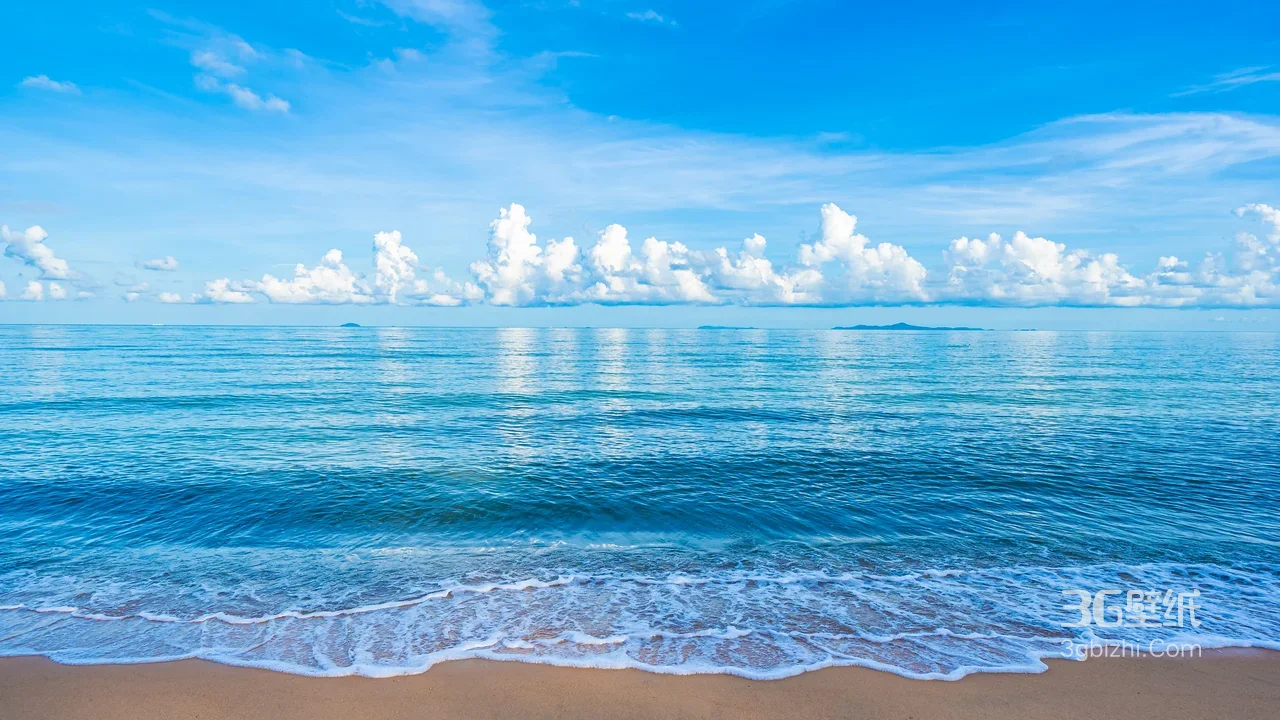 海滩海浪·唯美清新 治愈系海滨风光电脑壁纸1