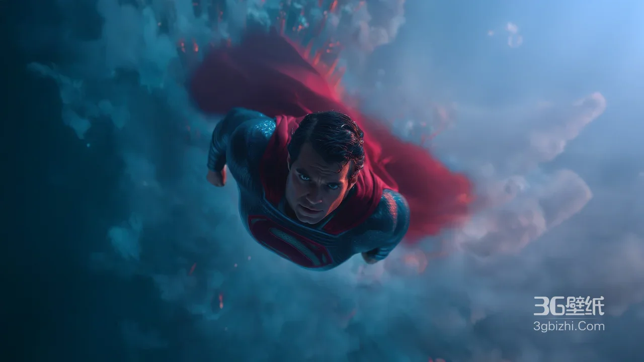 超人·红披风翱翔（写实影视风·DC影视）电脑桌面壁纸1