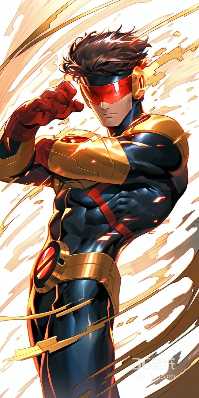 镭射眼·能量迸发 美漫热血风漫威X战警手机竖屏壁纸1