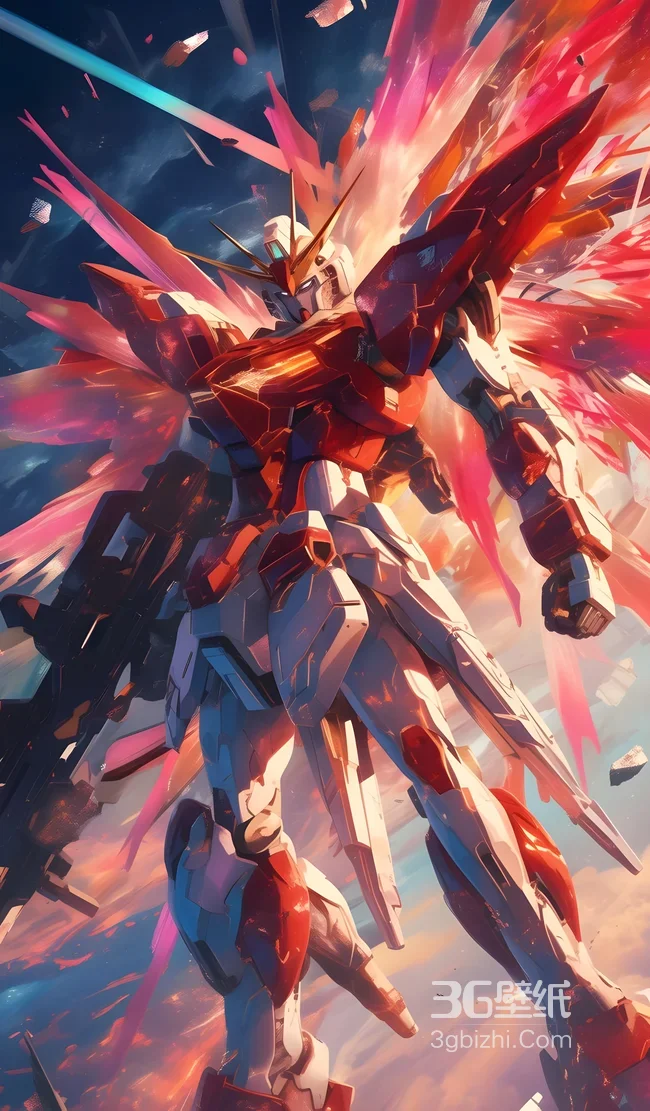 机动战士高达·机甲科幻风 光翼炸裂热血手机壁纸1