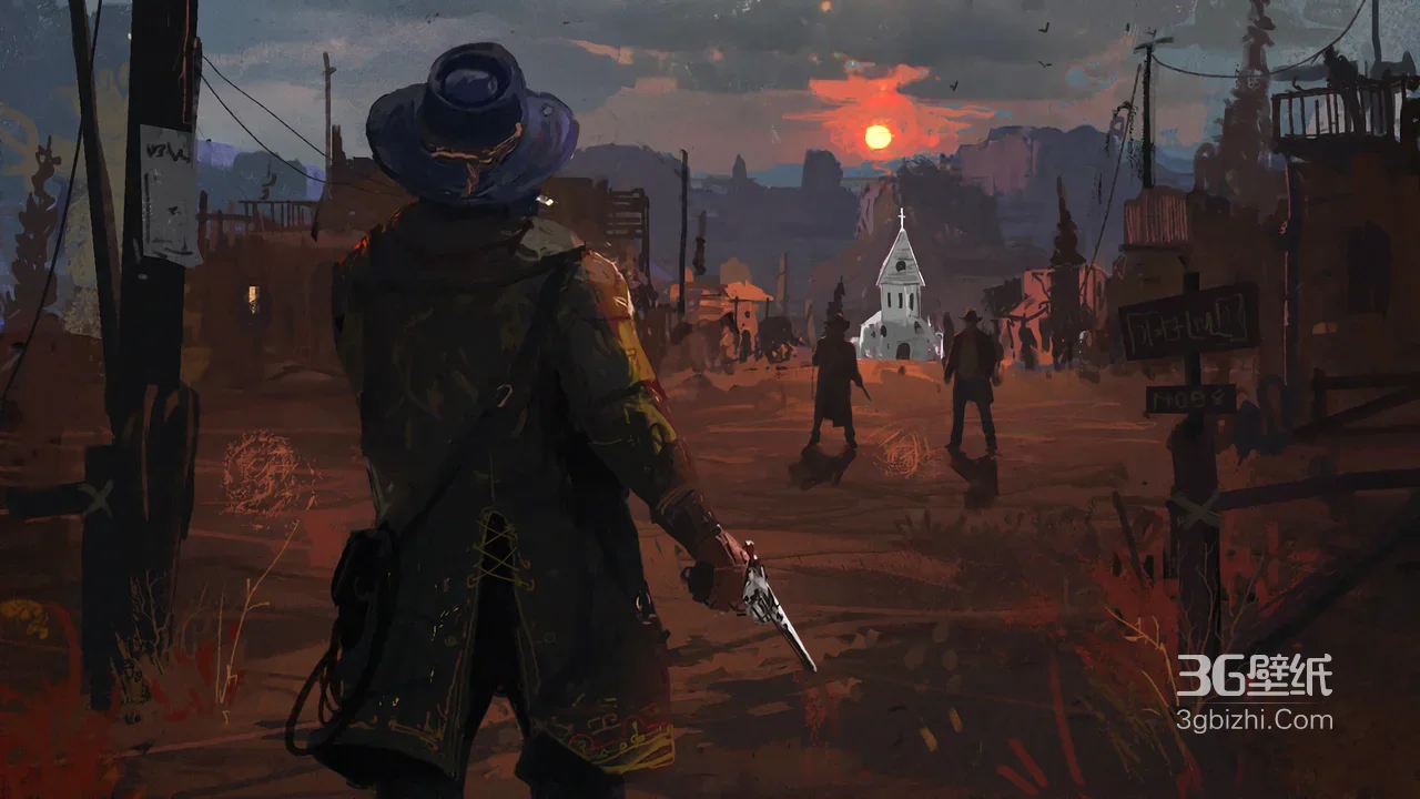 西部牛仔决斗·暗黑荒野风 西部枪战游戏《荒野大镖客》壁纸1