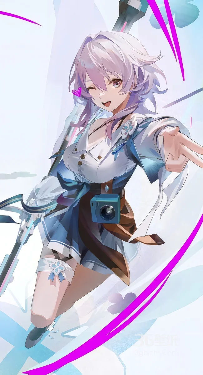 三月七·俏皮互动 二次元清新 崩坏：星穹铁道 高人气壁纸1