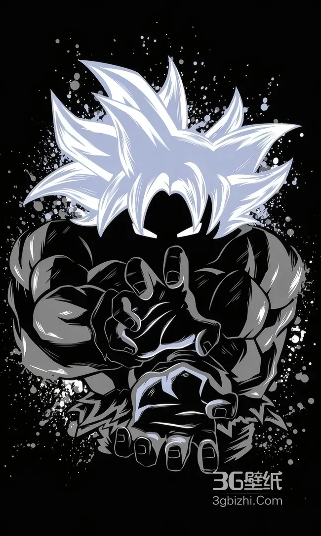 孙悟空·自在极意功 暗黑风龙珠动漫热血壁纸1