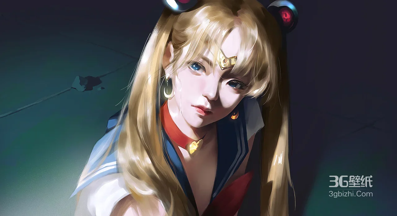 月野兔（水冰月）·水手服写实风 美少女战士动漫宽屏壁纸1