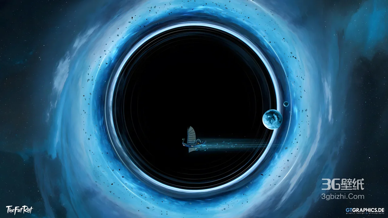 黑洞宇宙飞船航行·科幻唯美风·TheFatRat电脑壁纸1