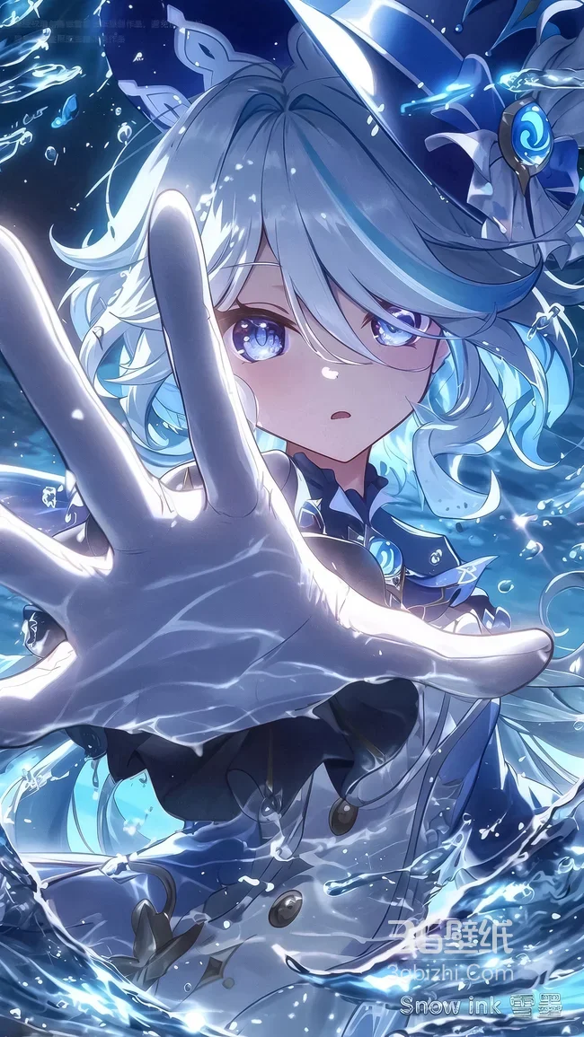 芙卡洛斯·水漾灵韵 二次元唯美原神角色 热门手机壁纸1