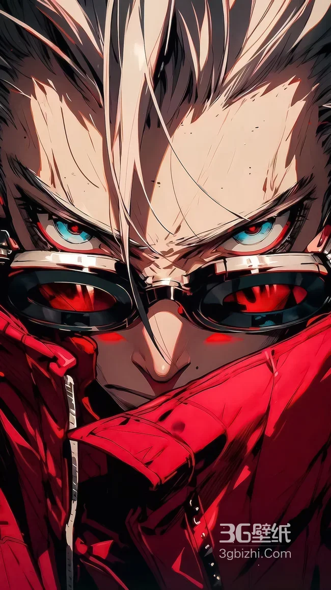 动漫酷帅眼镜男·机械红瞳暗黑风·高燃手机壁纸1