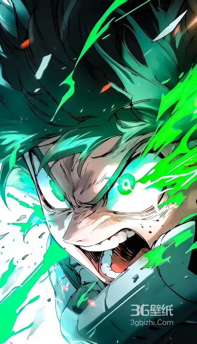 绿谷出久·个性爆发 热血动漫《我的英雄学院》高燃壁纸1