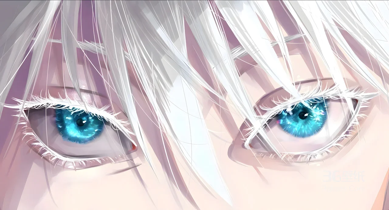 五条悟·苍蓝眼眸 二次元唯美 咒术回战动漫电脑壁纸高人气1