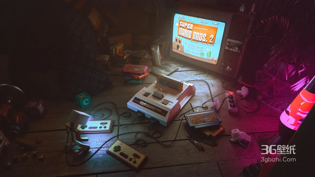 复古FC游戏场景·怀旧写实·超级马里奥2 经典游戏壁纸1